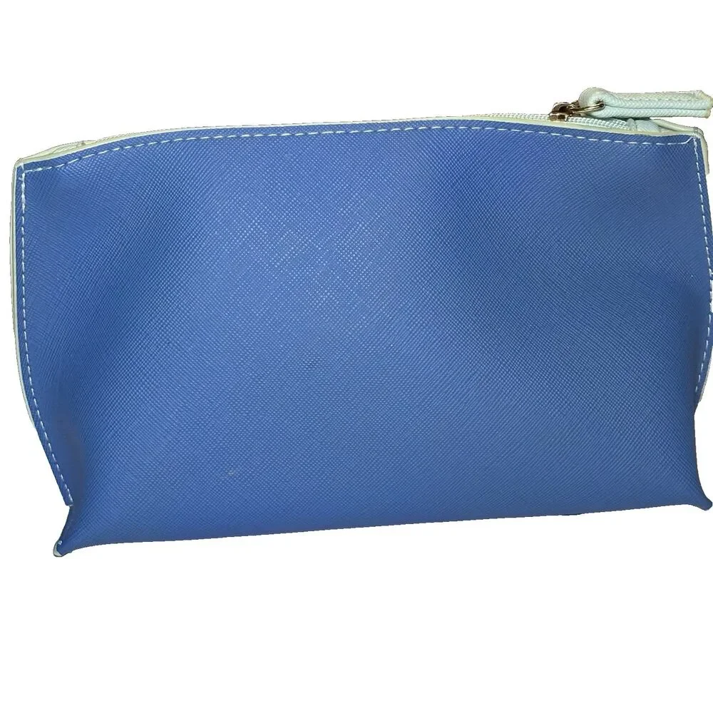 La Mer  Cosmetic Blue Makeup Bag Beauty Cosmetic Travel